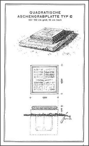Aschengrabplatte