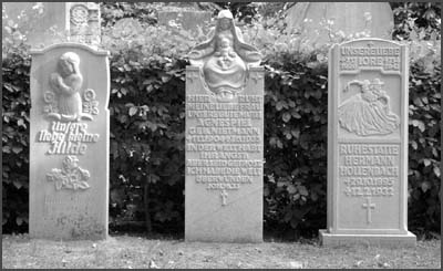 Drei neue Grabsteine Drei neue Grabsteine