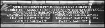 Grabinschrift Hoffmann Grabinschrift Hoffmann